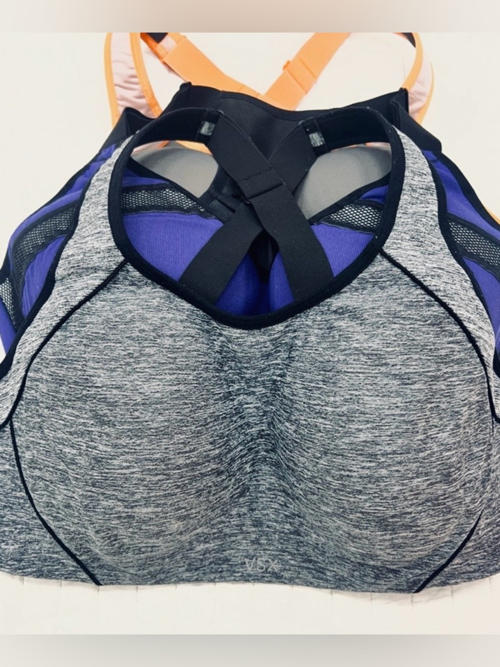 Bundle of 3 VSX High Impact Racerback Sports Bras- Size 36D